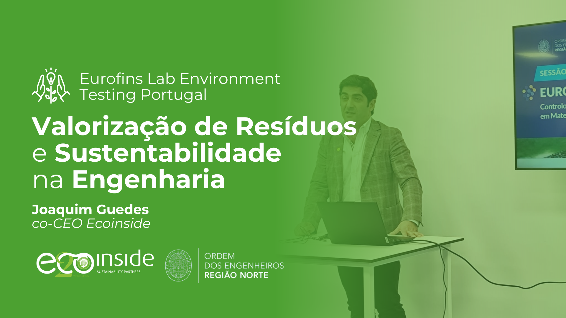 Na EUROFINS, com a OERN: Ecoinside participa em debate técnico sobre valorização de resíduos e sustentabilidade na engenharia